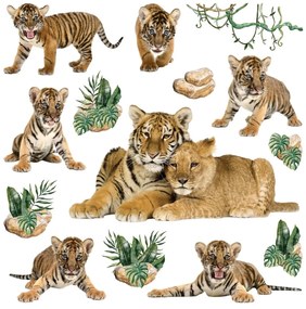 Tigers öntapadós dekoráció, 30 x 30 cm