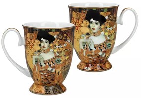 Gustav Klimt porcelán bögre szett szív alakú díszdobozban Adele