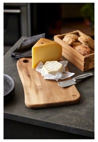 Fa vágódeszka tartozékokkal szeleteléshez 22x38 cm – Holm