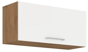 Felső konyhaszekrény 80 GU-36 1F Woody (lancelot tölgy + fényes fehér). 1070037