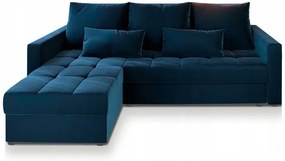 AKCIĂ SötĂ©tkĂ©k kihĂșzhatĂł sarokkanapĂ© ZENOVA 220x140 cm, kĂ©toldalas II. osztĂĄlyĂș