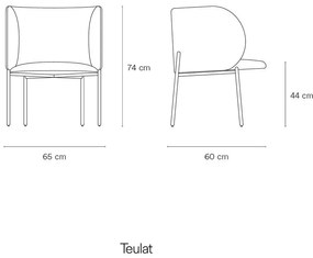 Narancssárga műbőr fotel Mogi - Teulat
