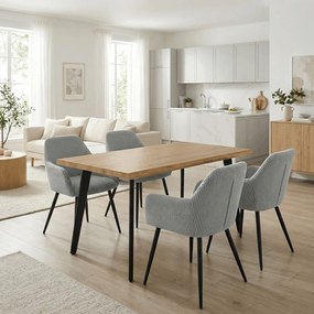 Étkezőszék kék kordbársony kárpittal – DCH-V4009 BLUE6
