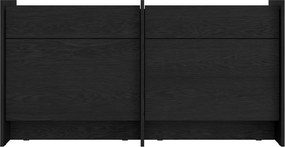 Fekete komód 146x76x51 cm Hido – noo.ma