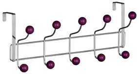 Borvörös-ezüstszínű fém ajtófogas 41 cm – Premier Housewares