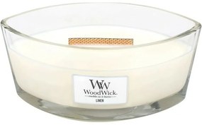 WoodWick Illatosító gyertya hajó Linen, 453 g