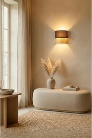 Brilagi - BOHO ECO LED fali lámpa 1xE27/10W/230V barna/krémszínű