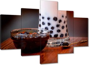 Vászonkép 100x70 Bubble tea buborékok