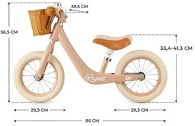 KINDERKRAFT SELECT - Tolós bicikli RAPID2 rózsaszín