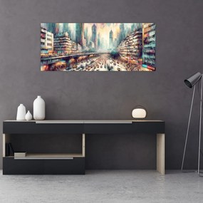 Kép - Városi élet (120x50 cm)