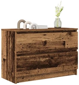 antik hatású szerelt fa TV-szekrény 80x35x54 cm
