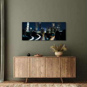 Éjszakai metropolisz képe (120x50 cm)