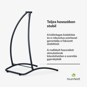 Blumfeldt SwayStation Arch függőágy keret, korrózióálló, időjárásálló, beltéri/kültéri felhasználás, 100 Kg-ig