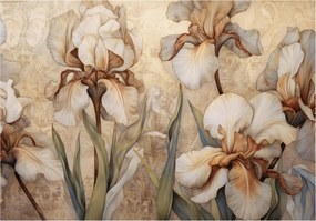 Flizelin fotótapéta Íriszek elegáns virágok dekoráció 368x254 +ragasztó