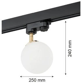 Argon 4307 - Spotlámpa sínrendszerhez BANG 1xG9/6W/230V sárgaréz