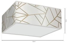 Mennyezeti lámpa ZIGGY 3xE27/60W/230V fehér/arany