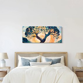 Kép – Mozaik – nap és fa II. (120x50 cm)