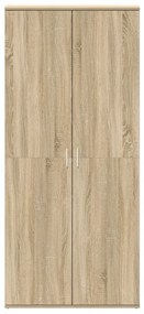 Cipőtartó Sonoma tölgy 80x39x180 cm Szerelt Fa