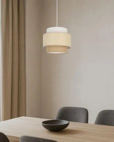 Brilagi - Kábeles függeszték RESNA 1xE27/60W/230V átm. 20 cm krémszínű/bézs