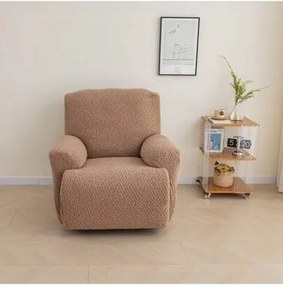 Fotelhuzat Barna Plüss Mintás V9D