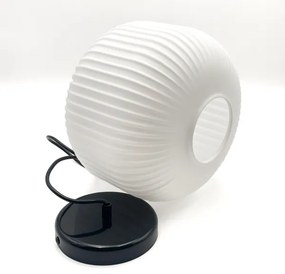 Csillár zsinóron HARMA 1xE27/15W/230V átm. 20 cm fehér/fekete