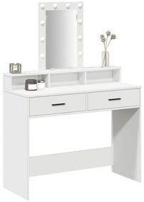 Pipereasztal Fehér MDF 100 x 41 x 140 cm Pipereasztal