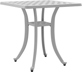 vidaXL fehér öntött alumínium kerti asztal 53 x 53 x 53 cm