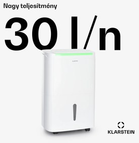 Klarstein DryFy Pro Connect Smart, Párátlanító, WiFi, Kompresszor, 30l/d, 25-30 m², Fehér