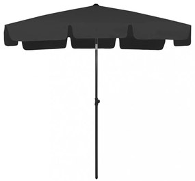 fekete strandnapernyő 200 x 125 cm