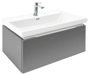 SAT Feel Fürdőszobaszekrény mosdóval és csapteleppel 60x30x44,8 cm antracit matt SATFEEL60ANTU4BA