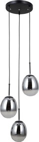 Italux modern függeszték meolo matt fekete füstös itxpnd-40825-3-bk