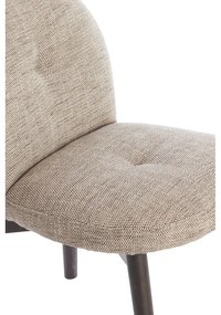 Bézs kárpitozott étkezőfotel szett 2 db-os Sinosa – Light &amp; Living