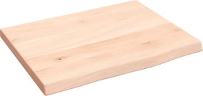 vidaXL kezeletlen tömör tölgyfa fali polc 40x30x2 cm