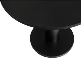 Kerek étkezőasztal tölgyfa dekoros asztallappal ø 80 cm Sool – noo.ma