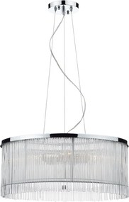 DAR LIGHTING JAP032 JAPAN Modern Függesztett Lámpa Csiszolt Króm, Átlátszó E14 IP20