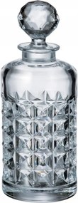 Bohemia Diamond Whisky Karaffa, 650 ml-es Üveg Kristály Ajándék