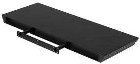 Lebegő Polc Fekete Színben. Méret: 60 cm. Anyaga: MDF. P-024