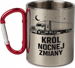 Fém Bögre Karabinerrel Az Éjszakai Műszak Királya 300 ML