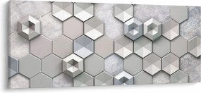 A 3D absztrakció képe (120x50 cm)