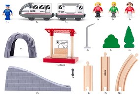 Woody Vláčkodráha - Osmička, 45 darab