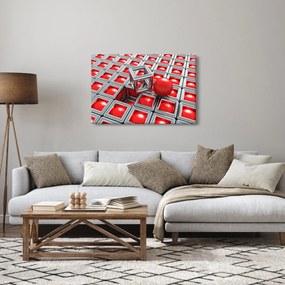 Kép - 3D fémes absztrakció (90x60 cm)