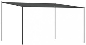 antracitszürke szövet és acél pavilon 4 x 4 m 180 g/m²