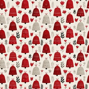 Pamut ágynemű CHRISTMAS BELLS színes kivitel Ágyneműhuzat mérete: 70 x 90 cm | 140 x 220 cm