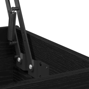 Fekete Tölgy Dohányzóasztal 90x44.5x45 cm Szerelt Fa