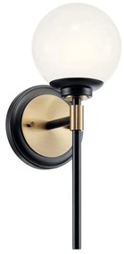 Kichler KL-BENNO1-BK-CPZ - LED fürdőszobai lámpatest BENNO 2xG9/3W/230V arany IP44