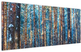 Kép - téli erdő (120x50 cm)