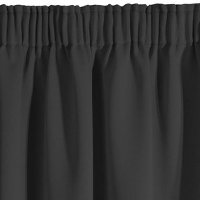 Sötétszürke sötétítő függöny hálószobába 135 x 270 cm