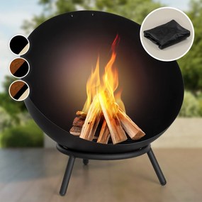 Blumfeldt Fireball, tűzrakóhely, acél, összecsukható, kertbe vagy teraszra, Ø 60 cm