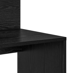 vidaXL Íróasztal tárolóval Fekete tölgy 90x48x101.5 cm Szerelt fa