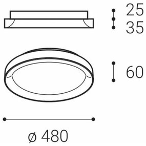 LED2 - LED Mennyezeti lámpa BELLA SLIM LED/38W/230V 3000/4000K fekete
